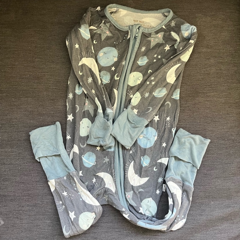 Little Sleepies “To the Moon & Back” zippy 6-12mo